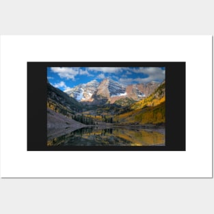 Maroon Bells During Autumn Posters and Art